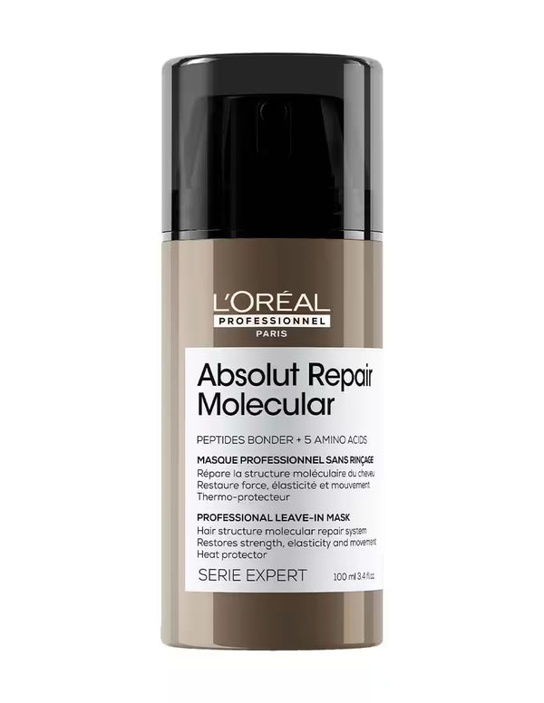 Mascarilla sin enjuague con protección térmica Absolut repair molecular 100 ml