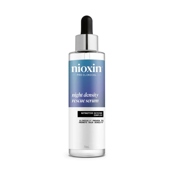 Serum de noche para la densidad. Night density rescue serum. NIOXIN