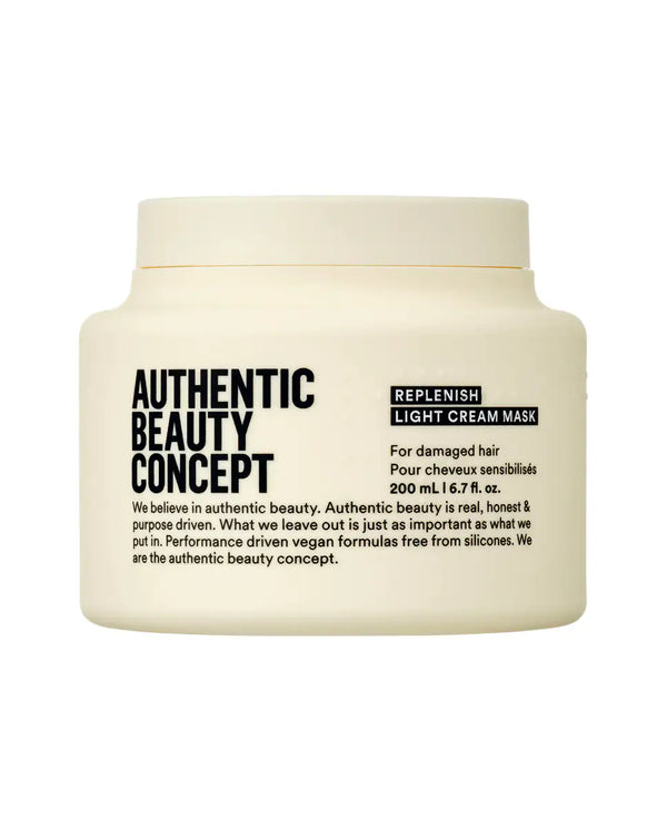 Replenish light cream mask. Tratamiento para cabello fino dañado.