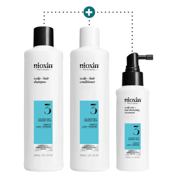 Kit engrosador y fortalecedor cabello debilitado 700ml . NIOXIN
