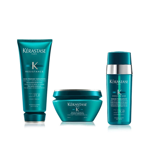 Kit Therapiste. Reparación completa para cabello muy dañado . RESISTANCE.